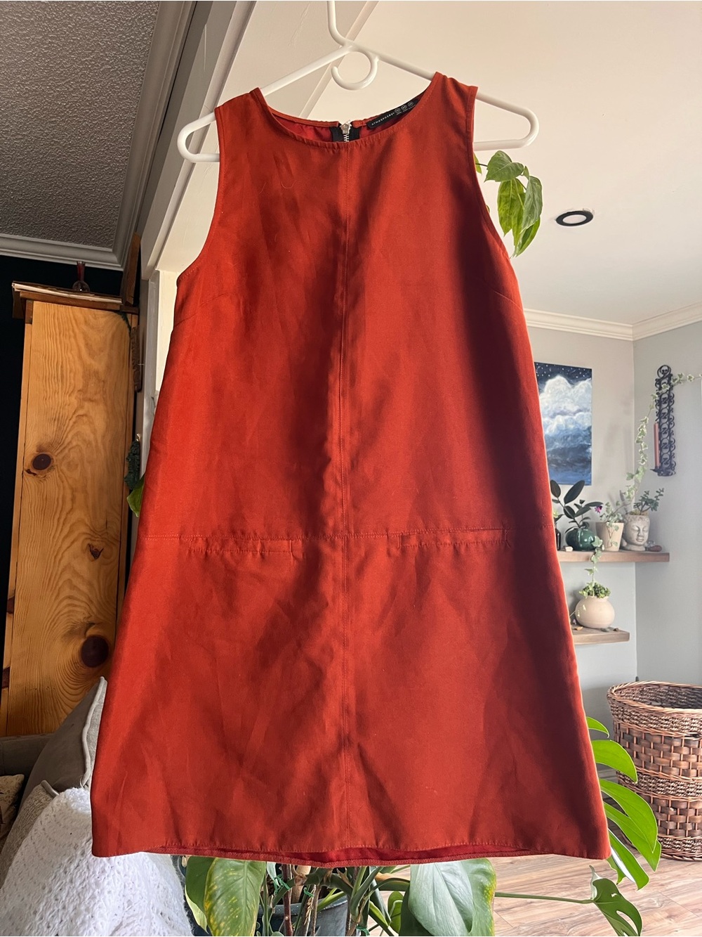Atmosphere Girls' Rust Red Sleeveless A-Line Dress